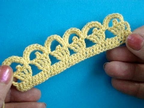 Видео: Вязание крючком Урок 275 Кайма Crochet lace