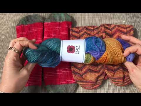 Видео: Вяжу два носка от мыска с пяткой afterthought heel.