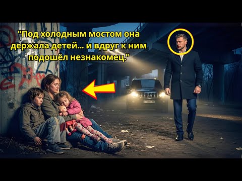 Видео: Она сидела брошенная под мостом с двумя детьми... миллионер подошел ближе... что случилось потом...