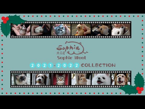 Видео: 2021-2022【Sophie Wool】ручной работы ремесло валяная игла шерсть реалистичный Кот собака (3D)