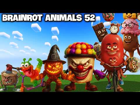 Видео: BRAINROT AI ANIMALS 52 + БЕССМЕРТНОЕ ИСПЫТАНИЕ В Minecraft