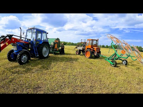 Видео: Великий сенокос 2021 года. Вышли на новый уровень заготовки кормов. Весь процесс заготовки от А до Я