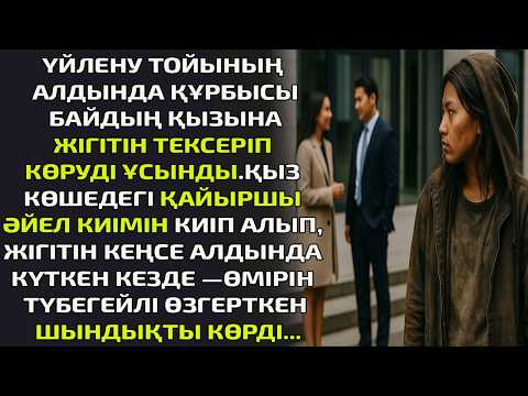 Видео: ҮЙЛЕНУ ТОЙЫНЫҢ АЛДЫНДА ҚҰРБЫСЫ БАЙДЫҢ ҚЫЗЫНА ЖІГІТІН ТЕКСЕРІП КӨРУДІ ҰСЫНДЫ.ҚЫЗ КӨШЕДЕГІ ҚАЙЫРШЫ