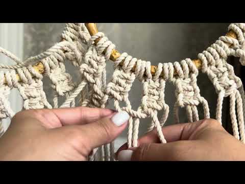 Видео: СУМКА МАКРАМЕ БЫСТРО! #макрамесумки #macrame #макрамеурок #handmade