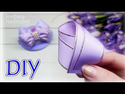 Видео: Бантики из репсовой ленты / МК  / Kanzashi bows