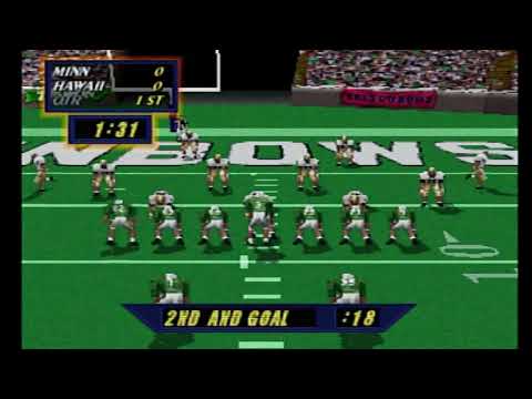 Видео: NCAA Football '98 (режим симуляции сезона — неделя 2: Миннесота против Гавайев)