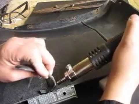 Видео: Сварка  пластика паяльной станцией , первые шаги