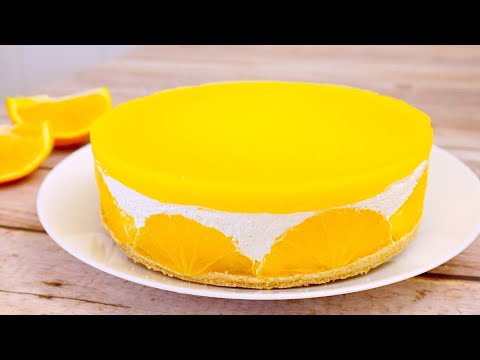 Видео: Йогуртовый Торт Суфле с апельсином 🍊