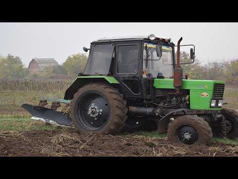 Видео: МТЗ 82 с Композитным плугом TEKRONE после эксплуатации