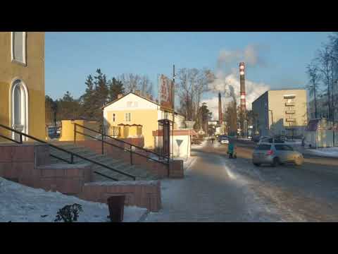 Видео: город Шарья, пгт Ветлужский. Остановки Садовая и ДСК.Заливка катка.