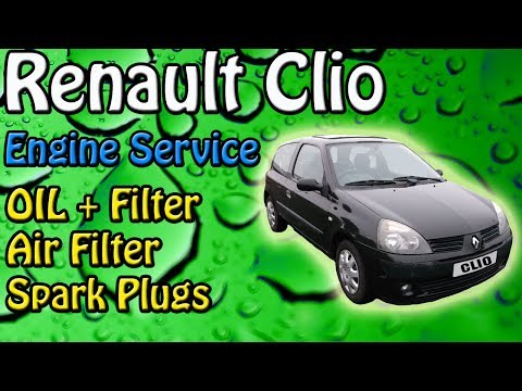 Видео: Renault Clio 1.2. Обслуживание двигателя. Масло + фильтр. Воздушный фильтр + общие проверки.