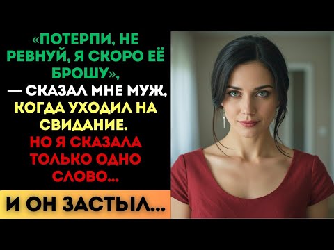 Видео: «Потерпи, я скоро её брошу», — сказал муж. Я сказала одно слово, и он застыл...