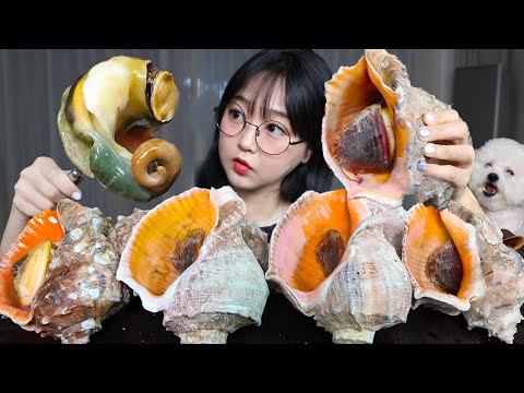 Видео: Варёные морские улитки – упругие и вкусные 🐚Mukbang ASMR