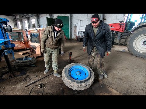 Видео: МТЗ 80 Полевая сварка Очередная неприятность (12 часть)