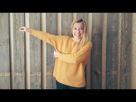 Видео: Джемпер "Карри" спицами. МК. 3-я часть.