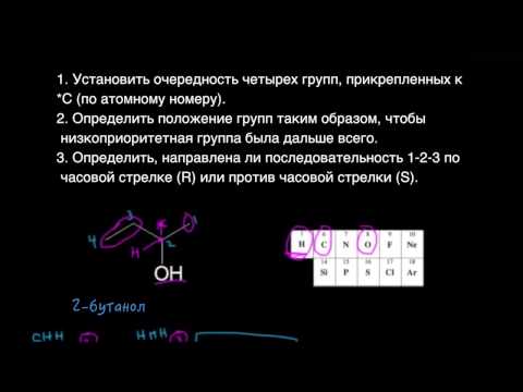 Видео: Система R,S определения абсолютной конфигурации