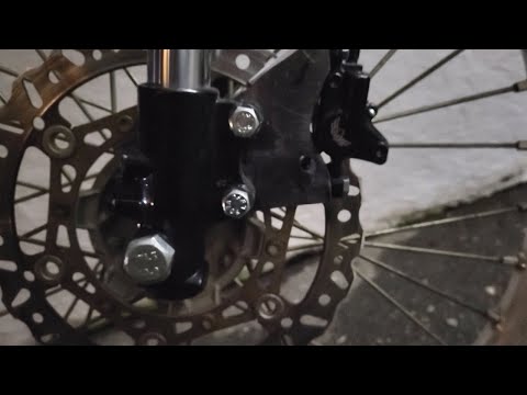 Видео: Тормоз диск 240 мм от мото на электровелосипед и велосипед