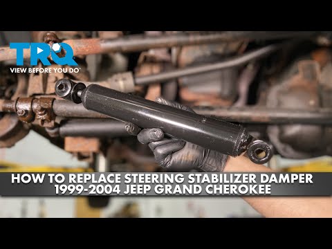Видео: Как заменить демпфер стабилизатора рулевого управления на Jeep Grand Cherokee 1999-2004 годов
