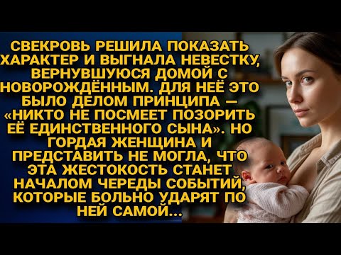 Видео: Я плакала! Свекровь выгнала невестку с младенцем, не зная, какой ценой за это заплатит…