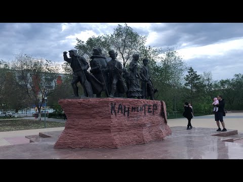 Видео: Актобе. Центральный проспект. Бульвар им.Абая в плачевном состоянии. Когда будут цветы в городе?