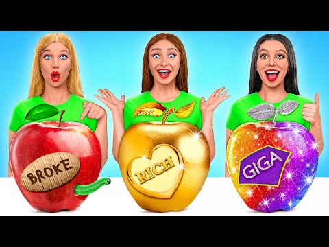 Видео: Бедная vs Богатая vs Ультра богатая еда Челлендж | Сумасшедший челлендж от Multi DO Challenge