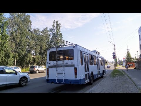 Видео: Троллейбус, маршрут №8 ЛиАЗ-5280 б.363 (04.07.2022) Петрозаводск