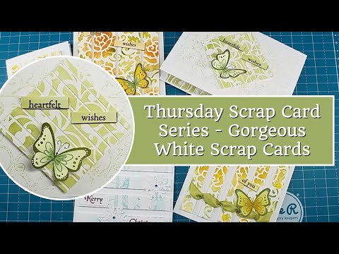 Видео: Скрап-серия «Четверг»: великолепные белые скрап-открытки