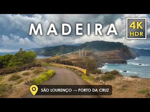 Видео: Исследуйте МАДЕЙРУ, Португалия 🇵🇹 | Драматические скалы и виды на океан | 4K HDR Scenic Drive Tour