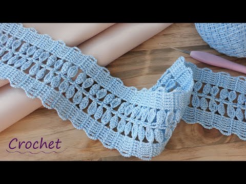 Видео: Ажурное ЛЕНТОЧНОЕ КРУЖЕВО вязание крючком для начинающих🧶Easy to Crochet TAPE LACE Tutorial🧶