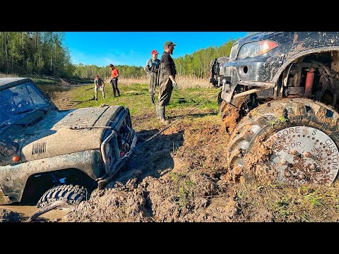 Видео: OFF ROAD Subaru и BMW X5 едут через реку вместе с УАЗами Land Rover всех сделал?