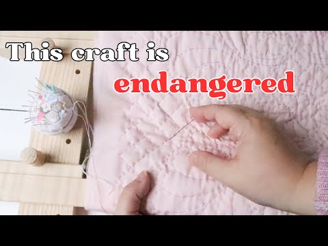 Видео: Кризисное ремесло! — Ручная стёжка в рамке