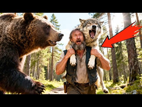 Видео: Мужик тащил на себе ТОЛСТОГО волка 5 км… Но встреча с МЕДВЕДЕМ изменила всё!