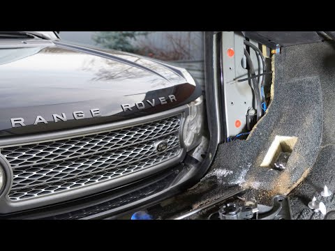 Видео: КАПОТ НЕ ОТКРЫВАЕТСЯ RANGE ROVER VOGUE L322, ЗАМЕНА ТРОСИКА.