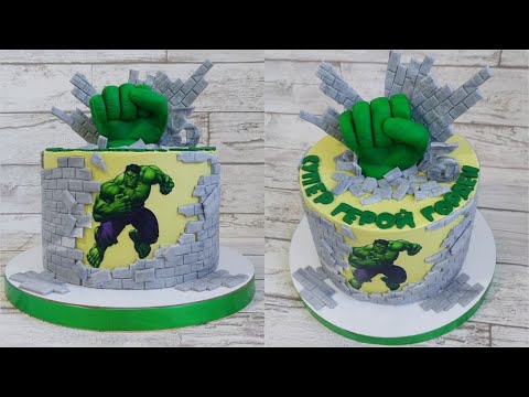 Видео: Рука Халка для торта