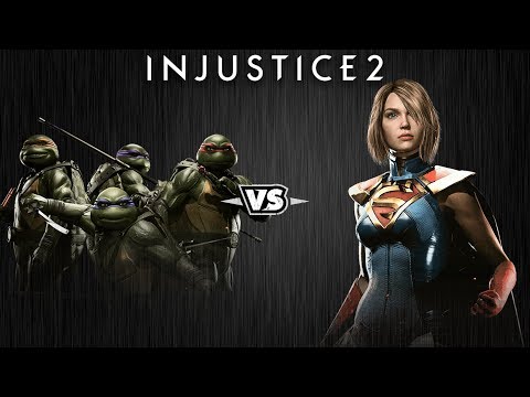 Видео: Injustice 2 - Черепашки-Ниндзя против Супергёрл - Intros & Clashes (rus)