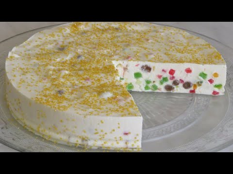 Видео: Торт БЕЗ ДУХОВКИ! ТВОРОЖНЫЙ ПЛОМБИР с ЦУКАТАМИ! ПРОСТОЙ и БЫСТРЫЙ ТОРТ! ВСЁ СМЕШАЛ и ГОТОВО!