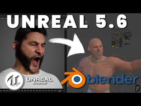Видео: НОВЫЙ рабочий процесс Unreal Engine 5.6 Metahuman в BLENDER!