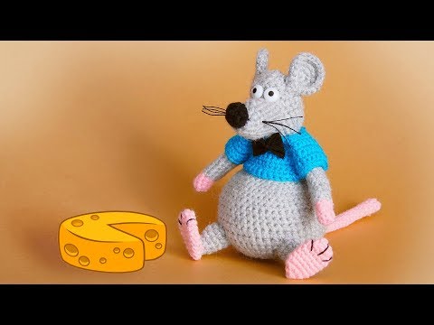 Видео: МК вязаная крючком игрушка Крыс 2 ЧАСТЬ | Crochet rat toy 2