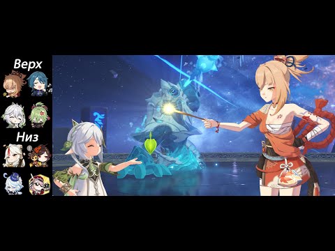 Видео: Spiral Abyss 5.5(2), Ёимия Экзотическая и Нин Гуан с Фонтейн-пати.