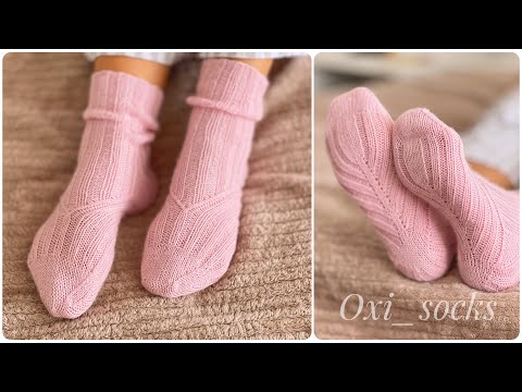 Видео: Давайте ВМЕСТЕ свяжем эти носочки спицами. Приглашаю в СОВМЕСТНИК.