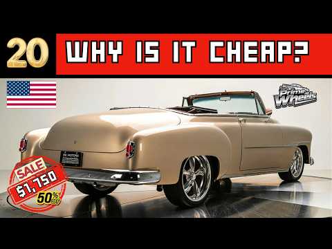 Видео: 20 классических автомобилей, выставленных на продажу НЕДОРОГО сегодня от владельца