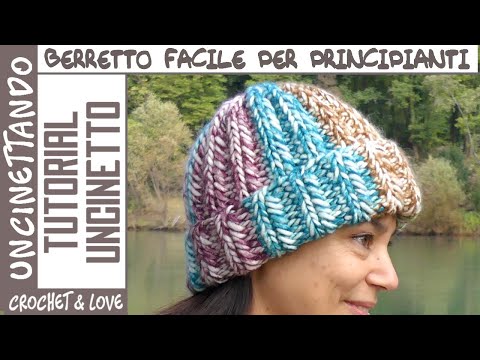 Видео: Простая вязаная крючком шапочка-бини + подходящий шейный платок 🧣