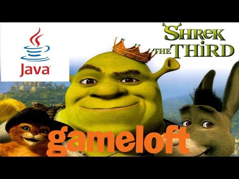 Видео: "Shrek the Third" (Шрек Третий) Java игра (Gameloft 2007 год)