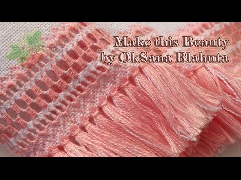 Видео: Як обробити край рушника || Як зробити бахрому