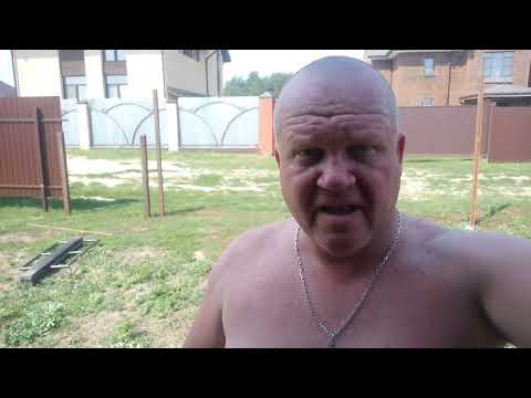 Видео: Делаем откатные ворота без бетонного блока в Рязани.