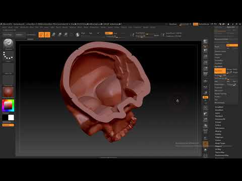 Видео: Поднутрение , выборка , скорлупа в ZBrush 2018