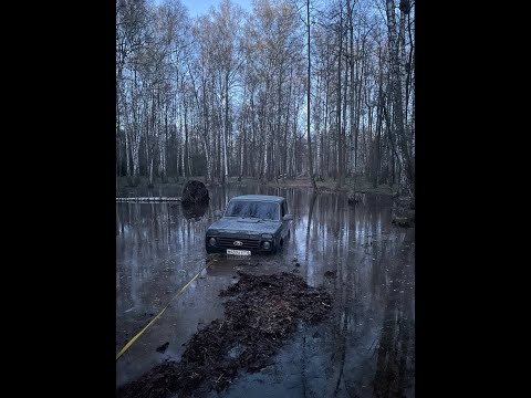 Видео: Утопили Ниву. Покатушки УАЗ и Нива. 4х4help Казань - бесплатная внедорожная помощь.