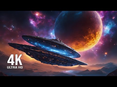 Видео: Приключения космического корабля: исследование вселенной в формате 4K HDR
