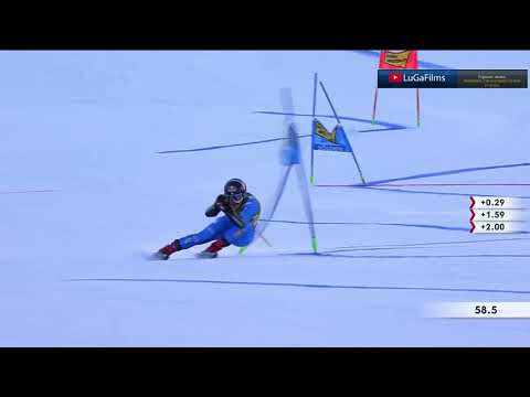 Видео: Горные лыжи. Женщины. Гигантский слалом (Обзор 23.10.2021)