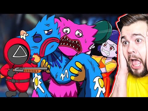 Видео: КИСИ МИСИ Спасла ХАГИ ВАГИ от КУКЛЫ из ИГРЫ В КАЛЬМАРА 😨 Poppy Playtime Анимация